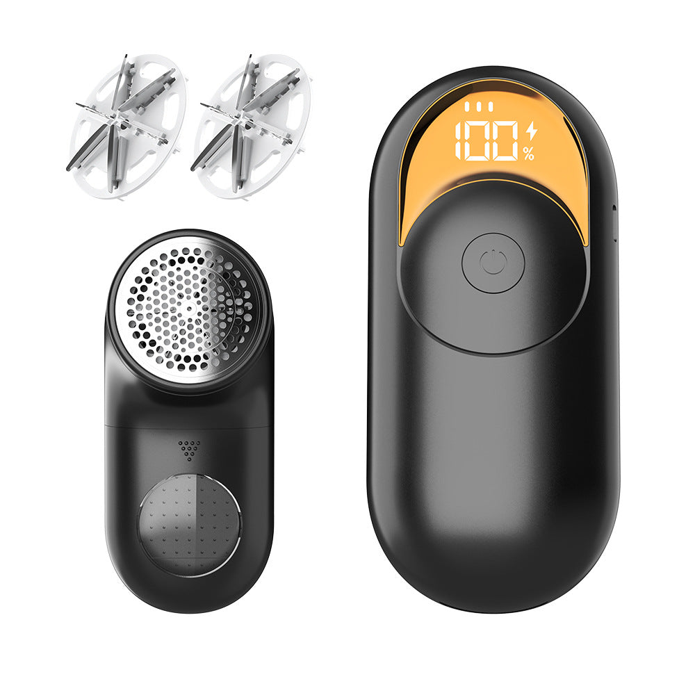 Black Electric Fabric Shaver - USB Rechargeable